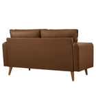 Modway Revive Upholstered Vegan Leather Loveseat