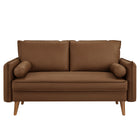Modway Revive Upholstered Vegan Leather Loveseat