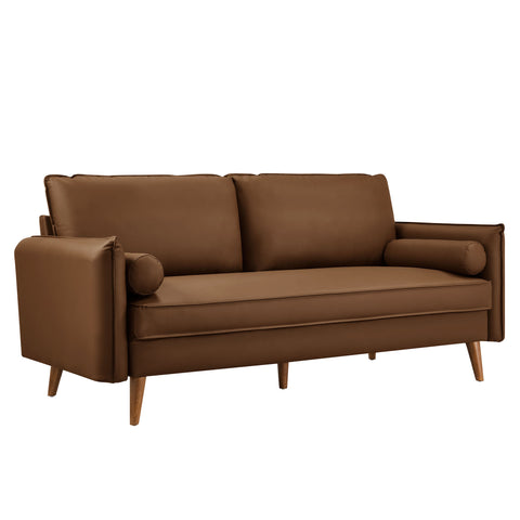 Modway Revive Upholstered Vegan Leather Sofa  