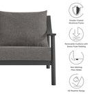 Modway Terrace Outdoor Patio Aluminum Accent Armchair