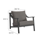 Modway Terrace 4-Piece Outdoor Patio Aluminum Furniture Set