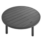 Modway Terrace 35" Outdoor Patio Aluminum Round Coffee Table