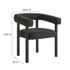 Modway Nautica 5-Piece Round Outdoor Patio Aluminum Dining Table and Chairs Set