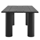 Modway Nautica Outdoor Patio 87" Rectangular Aluminum Dining Table