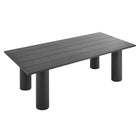 Modway Nautica Outdoor Patio 87" Rectangular Aluminum Dining Table