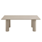 Modway Nautica Outdoor Patio 87" Rectangular Aluminum Dining Table