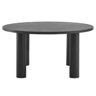 Modway Nautica 5-Piece Round Outdoor Patio Aluminum Dining Table and Chairs Set