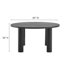 Modway Nautica 5-Piece Round Outdoor Patio Aluminum Dining Table and Chairs Set