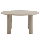 Modway Nautica Outdoor Patio 60" Round Aluminum Dining Table  