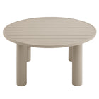 Modway Nautica 5-Piece Round Outdoor Patio Aluminum Dining Table and Chairs Set