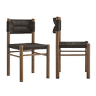 Modway Parkland 7-Piece Rectangular Outdoor Patio Rattan and Aluminum Dining Table and Chairs Set