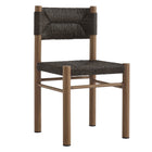 Modway Parkland 7-Piece Rectangular Outdoor Patio Rattan and Aluminum Dining Table and Chairs Set