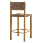 Modway Parkland Outdoor Patio Rattan and Aluminum Counter Stools Set of 2