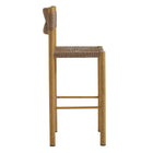 Modway Parkland Outdoor Patio Rattan and Aluminum Bar Stools Set of 2