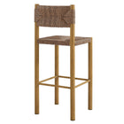 Modway Parkland Outdoor Patio Rattan and Aluminum Bar Stools Set of 2