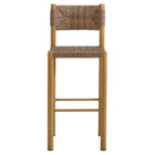 Modway Parkland Outdoor Patio Rattan and Aluminum Bar Stools Set of 2