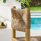 Modway Parkland Outdoor Patio Rattan and Aluminum Bar Stools Set of 2