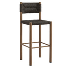 Modway Parkland Outdoor Patio Rattan and Aluminum Bar Stools Set of 2