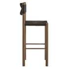 Modway Parkland Outdoor Patio Rattan and Aluminum Bar Stools Set of 2