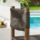 Modway Parkland Outdoor Patio Rattan and Aluminum Bar Stools Set of 2