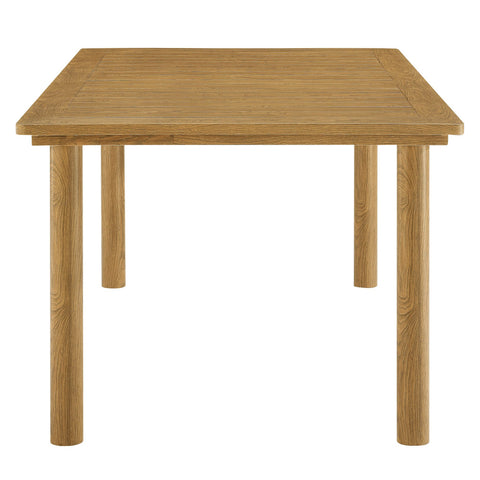 Modway Parkland 76" Outdoor Patio Aluminum Dining Table  