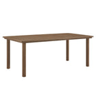 Modway Parkland 7-Piece Rectangular Outdoor Patio Rattan and Aluminum Dining Table and Chairs Set