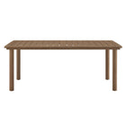 Modway Parkland 76" Outdoor Patio Aluminum Dining Table