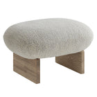 Modway Loyal Boucle Fabric Accent Chair and Ottoman Set