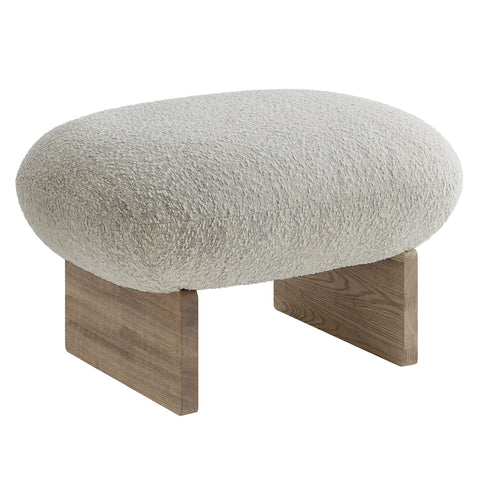 Modway Loyal Boucle Fabric Accent Chair and Ottoman Set  