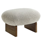 Modway Loyal Boucle Fabric Accent Chair and Ottoman Set