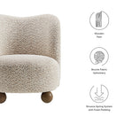 Modway Monroe Boucle Fabric Accent Chair