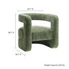 Modway Jaylin Upholstered Chenille Accent Chair