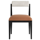 Modway Kai Boucle and Vegan Leather Dining Chair