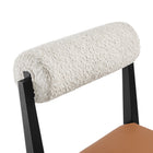 Modway Kai Boucle and Vegan Leather Dining Chair