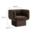 Modway Tate Performance Velvet Accent Chair
