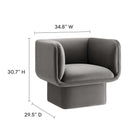 Modway Tate Performance Velvet Accent Chair