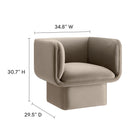 Modway Tate Performance Velvet Accent Chair