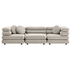 Modway Jubilee 3-Piece Modular Performance Velvet Sectional Sofa