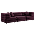 Modway Jubilee 3-Piece Modular Performance Velvet Sectional Sofa