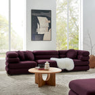 Modway Jubilee 3-Piece Modular Performance Velvet Sectional Sofa