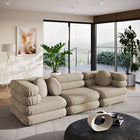 Modway Jubilee 3-Piece Modular Performance Velvet Sectional Sofa