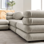 Modway Jubilee 4-Piece Modular Performance Velvet Sectional Sofa