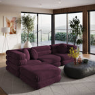Modway Jubilee 4-Piece Modular Performance Velvet Sectional Sofa