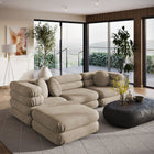 Modway Jubilee 4-Piece Modular Performance Velvet Sectional Sofa