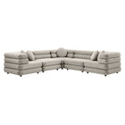 Modway Jubilee 5-Piece Modular Performance Velvet Sectional Sofa