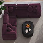 Modway Jubilee 5-Piece Modular Performance Velvet Sectional Sofa