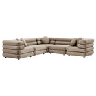 Modway Jubilee 5-Piece Modular Performance Velvet Sectional Sofa