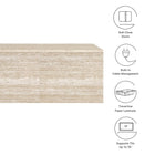Modway Terra 71" Wall-Mounted TV Stand