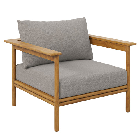 Modway Wren Outdoor Patio Teak Wood Armchair Set of 2  