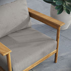 Modway Wren Outdoor Patio Teak Wood Armchair